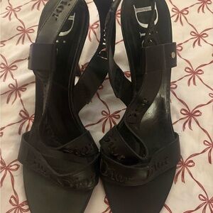 Vintage Dior Women's Elegant Black Heels